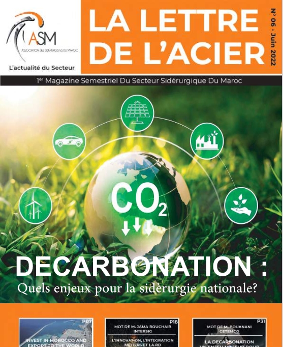 Lettre de l’acier : Décarbonation, quels enjeux pour la sidérurgie Nationale.